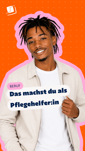 Pflegehelfer:in im beruflichen Kontext im Gesundheitswesen.