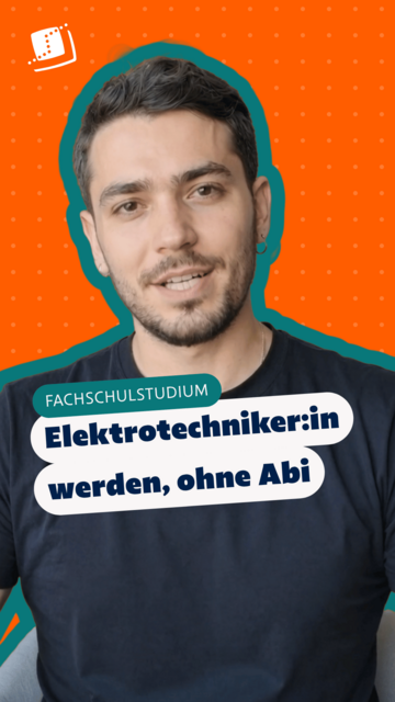 Student im Fachschulstudium zum Techniker für Elektrotechnik.