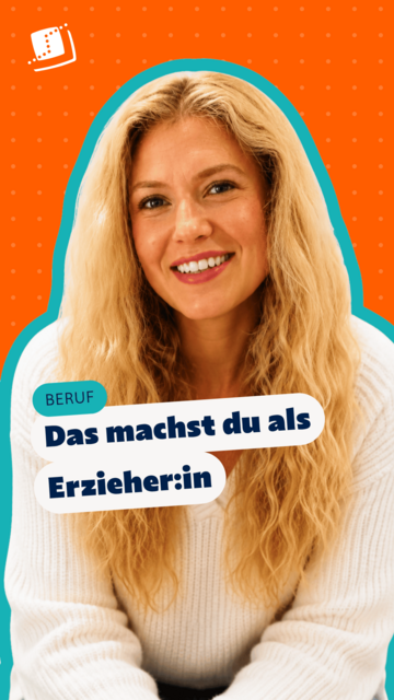 Erzieher:in im beruflichen Kontext im Sozialwesen.