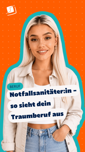 Notfallsanitäter:in im beruflichen Kontext im Gesundheitswesen.